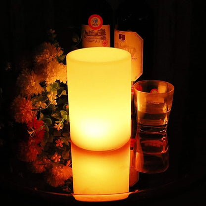 Cylinder Shape Color LED Mood Lamp, Rechargeable Dimmable Night Light with Remote Control 16 Dimmable Colors 4 Effects for Kids and Adults,Ambient Decorative Party Lighting (16 * 12cm)