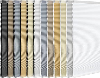 LazBlinds Cordless Cellular Shades, Light Filtering Room Darkening Custom Cut to Size Honeycomb Shades Thermal Insulation Noise Reduction Blinds for Windows, Dark Grey