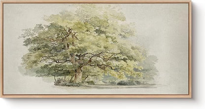 Bzstyleart Large Wood Framed Wall Art Landscap Room Decor Aesthetic