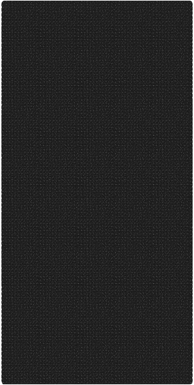 KOZYFLY Black 2x4 Entry Runner Rug, Small Washable Runners for Entryway, Non Slip Door Mat Indoor Entrance, Front Porch Carpet for Foyer, Kitchen, Bedroom, Bathroom, Black/Dark Grey