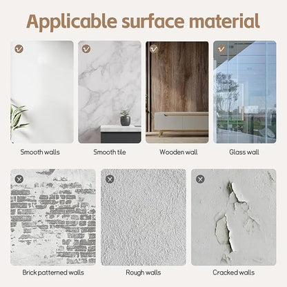 Abyssaly Hexagon Mirror Stickers for Walls 10 Pack 11.8''x11.8'' Self Adhesive Flexible Acrylic Wall Mirrors Decorative Peel and Stick Mirror Tiles 2mm Thick Stick on Mirror for Wall Door Locker