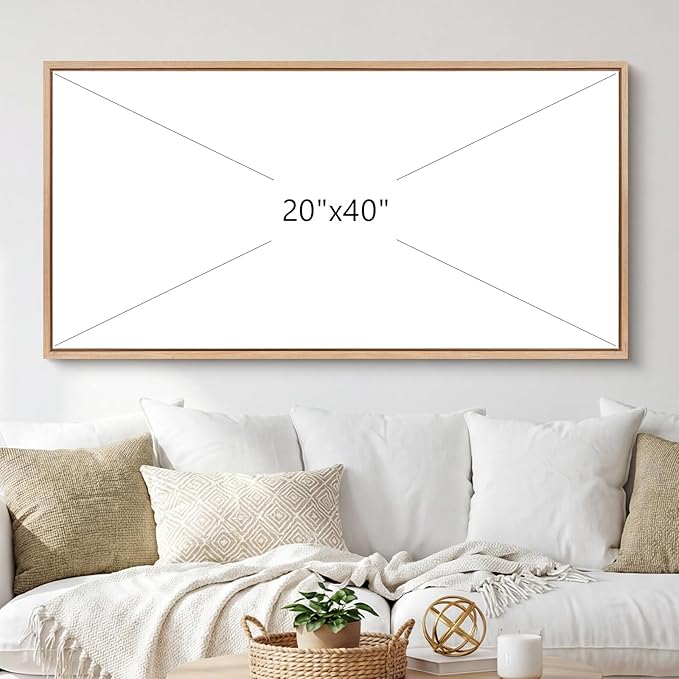Bzstyleart Large Wood Framed Wall Art Room Aesthetic