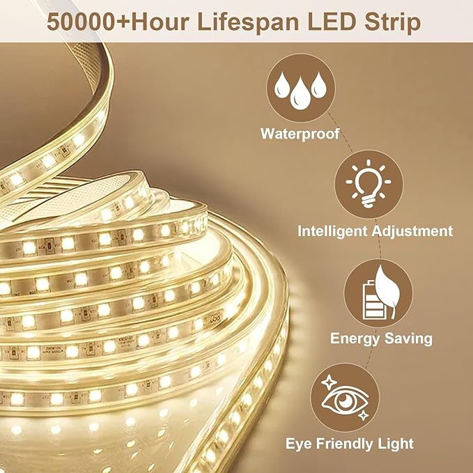 BEAUTYPEAK 40x24 LED Oval Bathroom Mirror with Lights, Anti-Fog, Dimmable, Backlit + Front Lit, Lighted Bathroom Vanity Mirror for Wall, 3 Colors, Memory Function, Tempered Glass, Shatter-Proof
