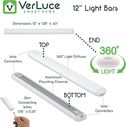 2 Bar ADD-ON Kit - for Use with VER-4BAR-KIT Only - Not for Use with Flat Panels or Other Lighting Kits