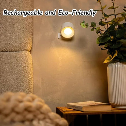 Wall Mounted Light for Cozy Home Décor with Warm Ambient Glow, Modern Accent Lighting for Bedroom Ambiance, Soft Decorative Light for Holiday Gift & Living Space Styling (White)