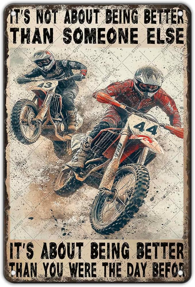 Motorcycle Tin Sign In The Darkest Hour When The Demons Come Metal Sign Motorcycle Poster Wall Decor Home Garage Bathroom Man Cave Office Bedroom Metal Plaque 12x8 Inch