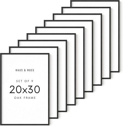 HAUS AND HUES Standalone Black Oak Frame Set of 9-20x30