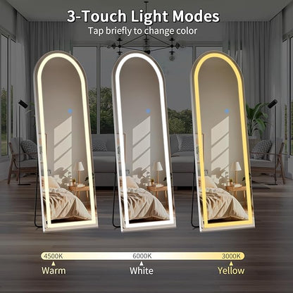 Koonmi Full Length Mirror with LED Lights 56"x20"