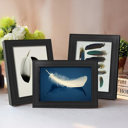Giftgarden 4x6 Picture Frame Black 4 x 6 Photo Frames Bulk for Wall or Tabletop, Set of 12