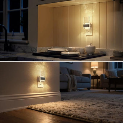 DORESshop LED Night Lights Plug into Wall [2 Pack], 0-100LM Dimmable Nightlight, Bubble Decorative Night Light, Dusk to Dawn Sensor, Wall Sconce-Style Design Nightlights for Bathroom, Hallway, Gift