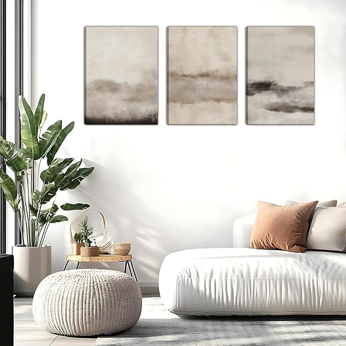Framed Wall Art Set of 3 – Canvas Poster Paintings Print Picture Artwork Posters Prints for Home Décor, Modern Wall Decoration