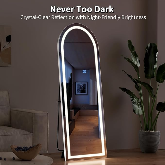 Koonmi Full Length Mirror with LED Lights 56"x20"