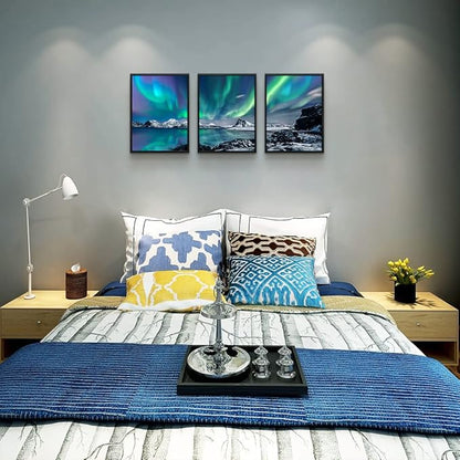 MHARTK66 Abstract Wall Art, 12x16in Set of 3 Piece Framed Draw, Modern Home Decor for Living Room, Bedroom