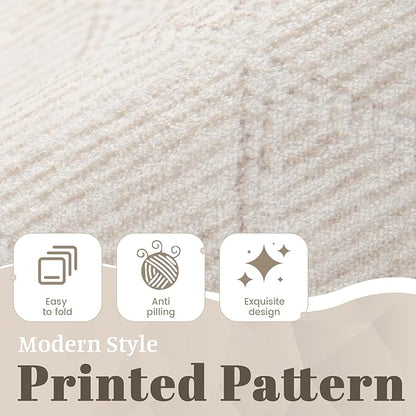 pmtsns 4x6 Geometric Rug: Washable Boho Moroccan Throw Rug Neutral Modern Farmhouse Indoor Soft Non Slip Ultra Thin Printed Pattern Rugs for Kitchen Bedroom (Beige, 4'x6')
