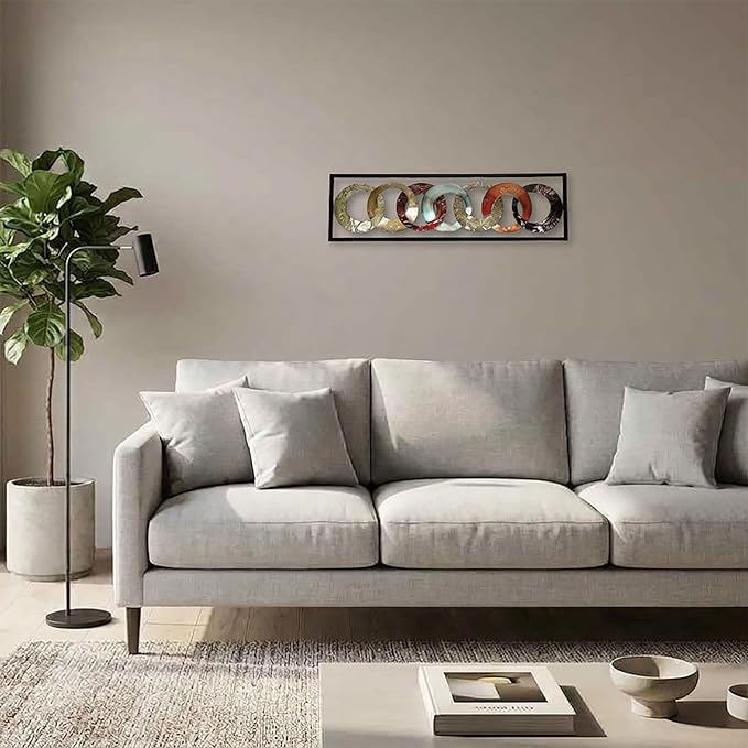 Hosley Metal Wall Décor 35" High. Ideal Gift for Home, Weddings, Party, Spa, Meditation, Home Office, Dorm O4