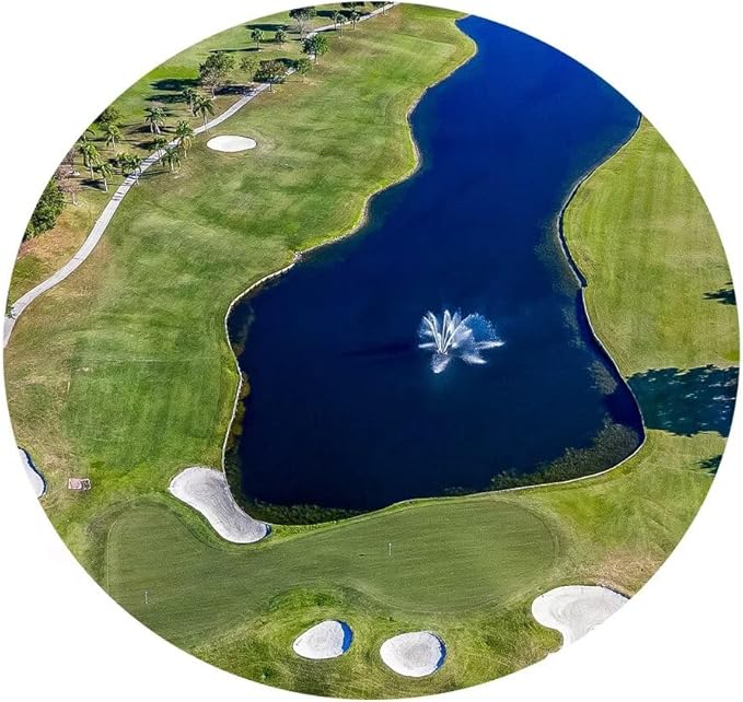 WESTON FL USA Golf Course Wall Art for Office Golf Course Picture Wall Decor for Living Room Bedroom Bathroom Home Decorations Canvas Prints Modern Artwork Framed Ready to Hang(18''H x 24''W)
