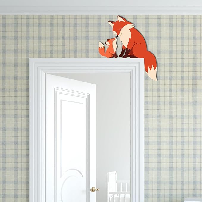 Woodland Nursery Decor for Baby Kids Room Decor, Playroom Decor, Cute Topper Door Corner Sculpture for Classroom Bedroom Nursery Room Shelf Home Decorations