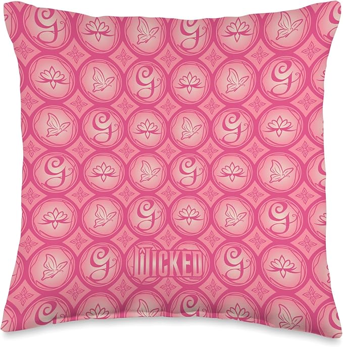 Wicked Glinda Icons All Over Print Throw Pillow