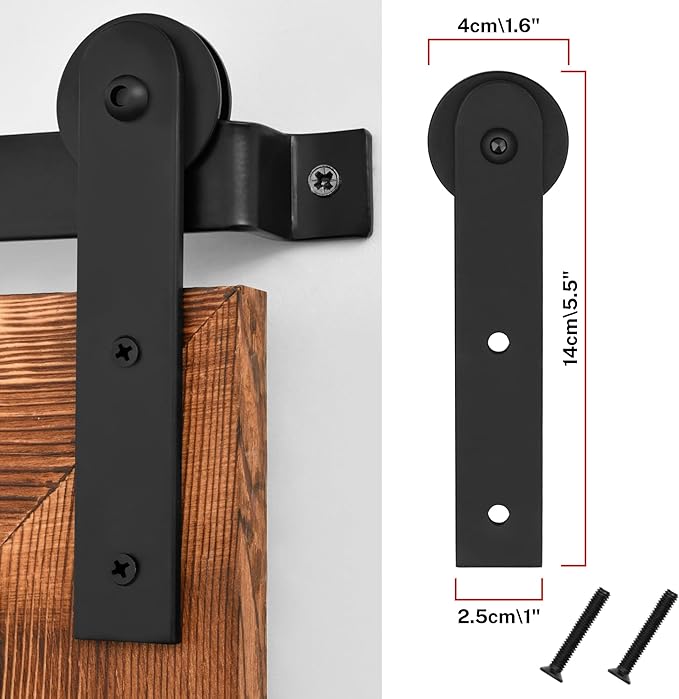 COGOOD Bathroom Mirrors for Over Sink - 22 x 30 Farmhouse Barn Door Wall Mirror for Bathroom, Living Room, Entryway Wall Decor Brown