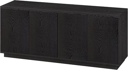 Henn&Hart Hanson, 57" Rectangular TV Stand, Black Grain