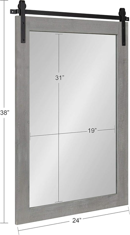 Kate and Laurel Cates Farmhouse Wall Mirror