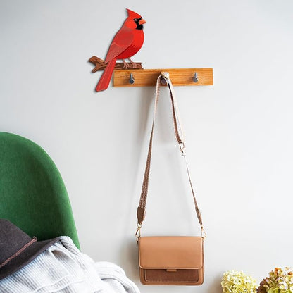 COLOR VALLEY ART Cardinal Door Topper Wall Decor, Wooden Branch Design, 9.8 x 9 inches, Hummingbird Corner Frame Decoration (2Pcs Hummingbirds)