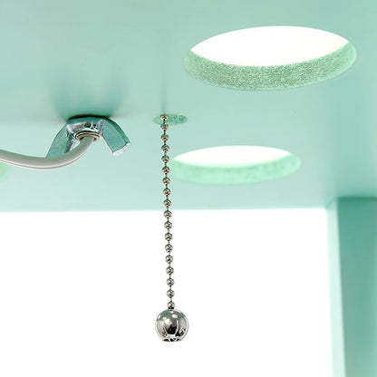 Simple Designs LF1014-AQU Etagere Organizer Storage Shelf Linen Shade Floor Lamp, Aqua