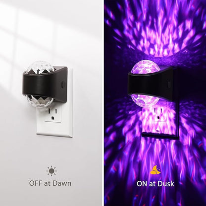 Night Lights Plug into Wall, Star Projector for Bedroom, Night Light Projector for Kids, 9-Color RGB Galaxy Nightlight with Dusk to Dawn Sensor for Bathroom, Home Gaming Room Decor, Home Decor