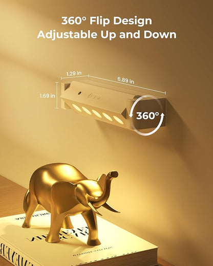 LED Spotlights Indoor, Rechargeable Uplights with Daily Auto Timer, 5500mAh Battery, 3CCT, Dimmable & Remote Control, Wireless Accent Lighting for Plants, Wall Display & Artwork