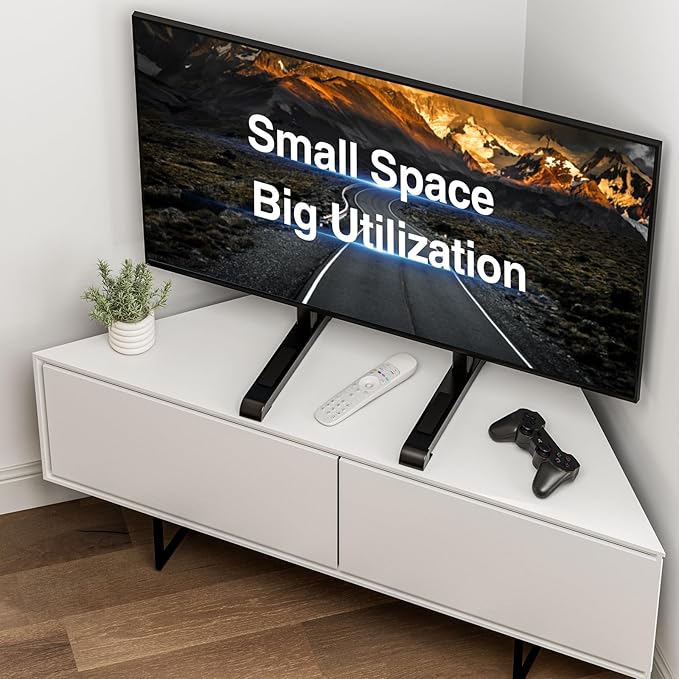 Universal TV Stand for 19-75 Inch LCD LED TVs, Height Adjustable TV Legs Replacement Hold up to 110 lbs, Table Top TV Stand Base, Max VESA 800X600mm