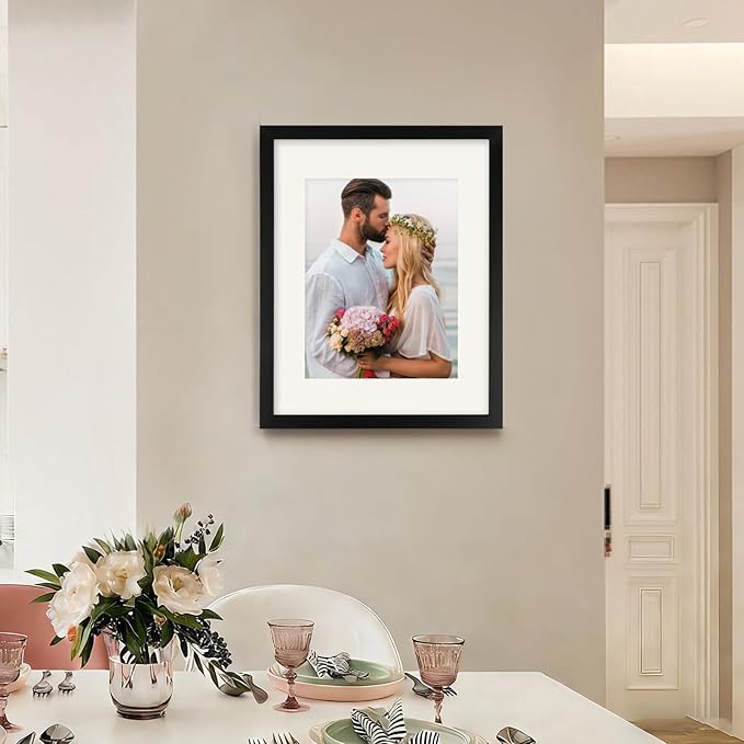 8.5x11 Picture Frames Black Set of 12 for Wall Gallery Collage Photo Frames or Tabletop Display