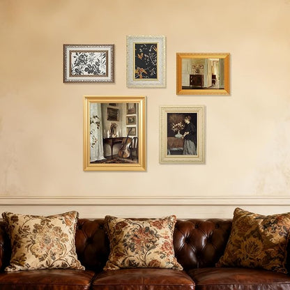 10 Pack Vintage Picture Frames for Wall or Tabletop Display Ornate Vintage Picture Frames Vintage Wall Art for Gallery Bedroom Living Room Antique Photo Frame for Wall Décor