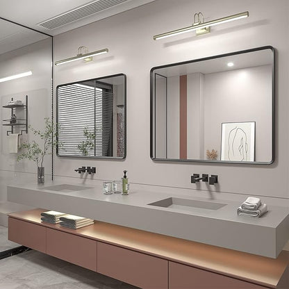 48x36 Black Matte Bathroom Mirror for Wall, Black Metal Framed Vanity Mirror for Bathroom, Rounded Rectangle Mirror with Beveled Border, Anti-Rust, Shatterproof (Horizontal/Vertical)
