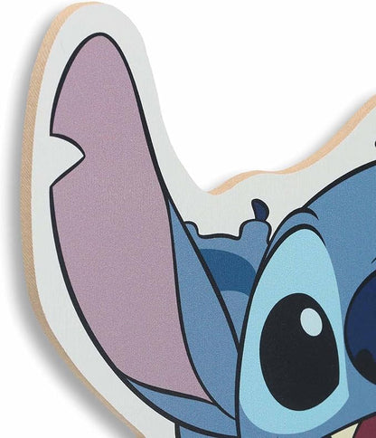 Open Road Brands Disney Lilo and Stitch Die Cut Wood Wall Decor - Adorable Stitch Wall Art for Kids' Bedroom, Play Room or Movie Room