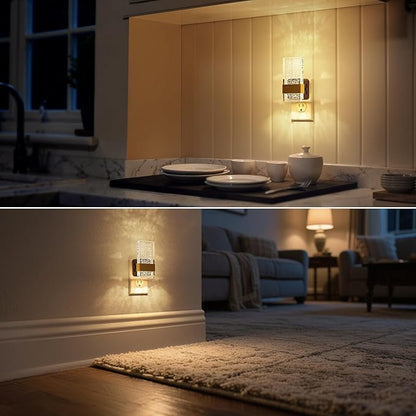 DORESshop LED Night Lights Plug Into Wall, 0-100LM Dimmable Nightlight, Bubble Decorative Night Light with Dusk-to-Dawn Sensor, Wall Sconce-Style Design Nightlights for Bathroom, Hallway,Stairway,Gift
