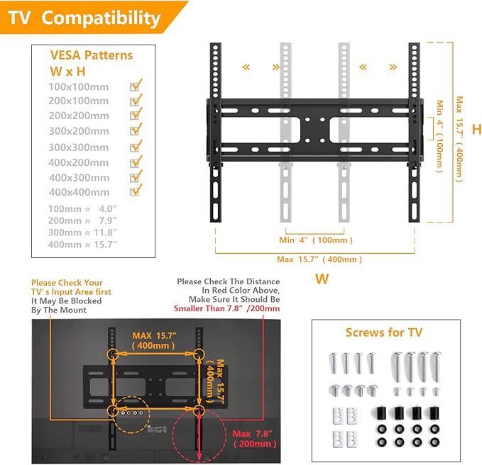 5Rcom Universal Swivel TV Stand for 27-60 inch Curved/Flat Screen TVs, Table Top TV Base Replacement Holds up to 88 lbs, Height Adjustable TV Stand Mount with Tempered Glass Base, MAX VESA 400x400mm