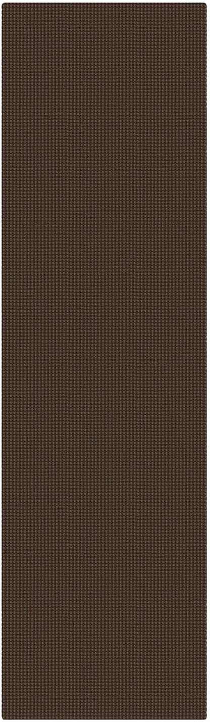 KOZYFLY Woven 2x7 Washable Kitchen Runner Rug, Non Slip Runners for Hallway, Cotton Entryway Runner, Braided Floor Carpet for Entry, Kitchen, Bedside, Hall, Brown/Dark Brown