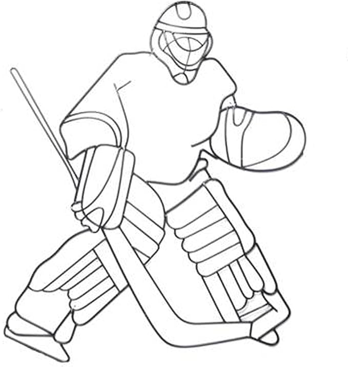 Hosley Ice Hockey Metal Wall Decor 29.25 Inch High - Ideal Home Decor Gift for Sports Enthusiast - Enhance Room, Bathroom, Home Office Decor - Perfect for Weddings & Parties