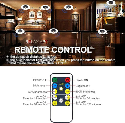 HAMVIDNE Wireless LED Spotlight, Battery Powered Picture Lights, Uplighting Indoor, Puck Lights with Remote, Stick Spot Light for Wall Art Display Dartboard Painting Artwork Accent Closet-Gold
