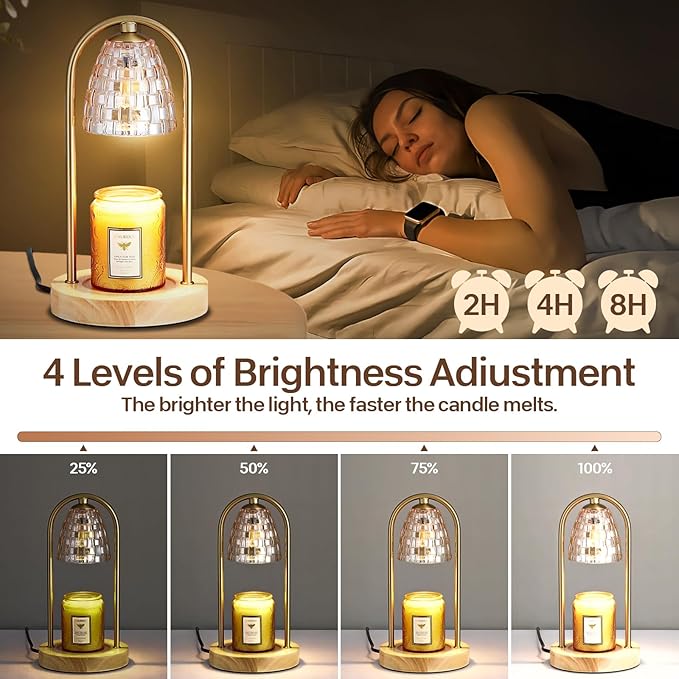 Candle Warmer Lamp,Wax Warmers for Jar Candles,Xmas Warm Candle Lights for Home Decoration,A Christmas Gifts for Relatives,Friends.