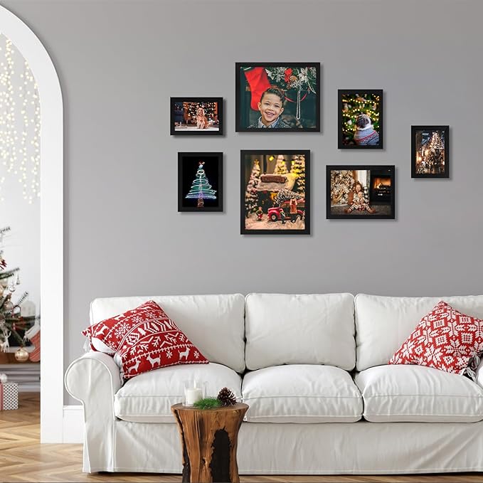 8x10 Picture Frames Black Set of 12 for Wall Gallery Collage Photo Frames or Tabletop Display