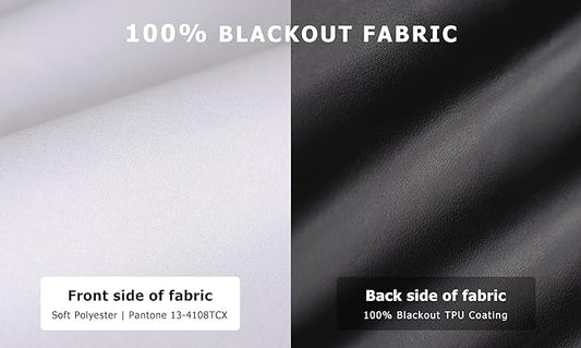 LazBlinds 100% Blackout Roller Shades, No Tools No Drill Cordless Blinds for Windows, Thermal Insulated UV Protection Privacy Window Shades for Bedroom (48''W x 72''H, White)