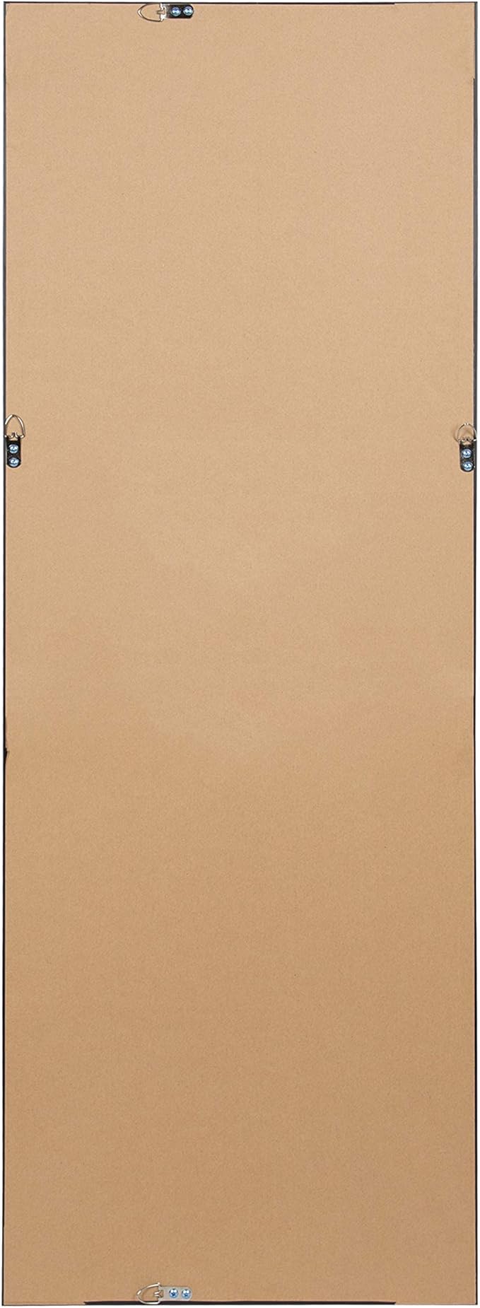 Kate and Laurel Calter Modern Framed Full Length Beveled Wall Mirror, 17.5x49.5 Black
