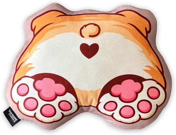 Toothsome Studios French Bulldog Dog Shape Butt Pillow, Polyester Cotton Stuffed Throw, Novelty Animal Design, Multi-Color, 12 Inches (Frenchbulldog)
