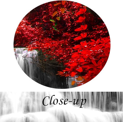 KREATIVE ARTS Black White and Red Canvas Wall Art 3 Pieces Red Woods Waterfall Canvas Print Landscape Paintings Framed Picture for Office and Home Décor Ready to Hang 16x24inchx3pcs