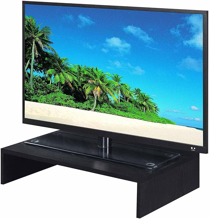 Convenience Concepts 121041CH Designs2Go Small TV/Monitor Riser for TVs up to 26" Small TV/Monitor Riser Small, Black