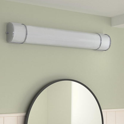 ASD LED 36" Vanity Flush Mount Light Fixture, Linear Bathroom Lighting Bar | 3CCT, Dimmable, Energy Star, ETL Listed | 30W 2650LM 3000-5000K 120V | Long Bath Wall Sconce Over Mirror | Nickel, 4 Pack