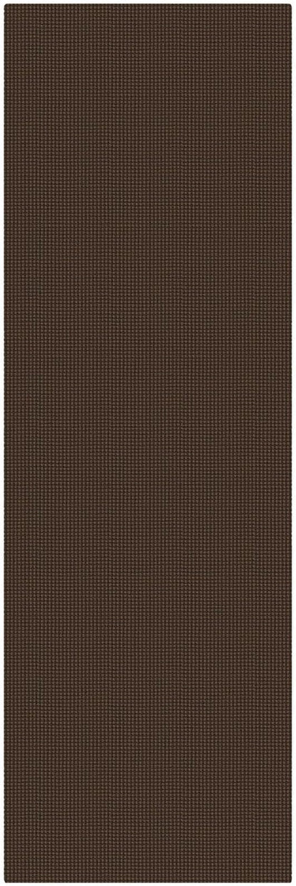 KOZYFLY Cotton Runners for Hallway 2.5'x8', Washable Runner Rug, Woven Non Slip Kitchen Runner, Braided Entryway Rug, Floor Carpet for Foyer, Bedroom, Hall, Brown/Dark Brown