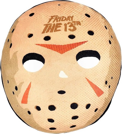 FRIDAY THE 13TH Cloud Pillow Set – Halloween Decor Bundle with 15" Jason Voorhees Throw Pillow Plus Bookmark Horror Movie Home Decor Pack