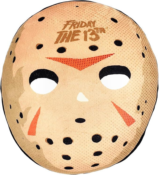 FRIDAY THE 13TH Cloud Pillow Set – Halloween Decor Bundle with 15" Jason Voorhees Throw Pillow Plus Bookmark Horror Movie Home Decor Pack